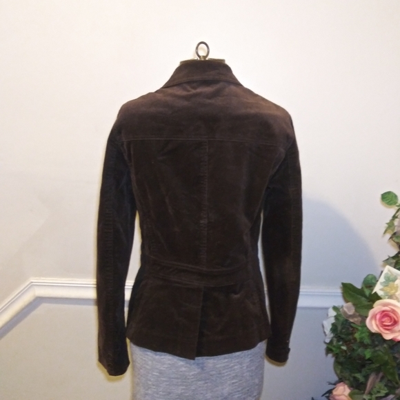 Vintage J. Crew Green Label Brown Corduroy Riding Jacket Style Blazer - Picture 6 of 9